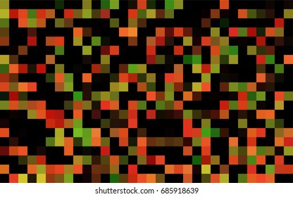 Dark Green, Yellow vector low poly background. A sample with a polygonal design. Illustration in polygonal style with repeating squares