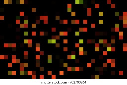 Dark Green, Yellow vector low poly background. A sample with a polygonal design. Illustration in polygonal style with repeating squares