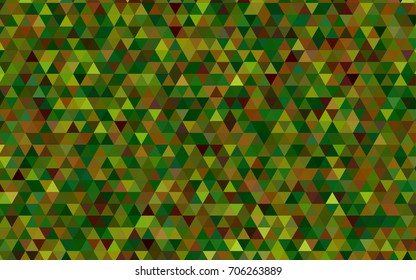 Dark Green, Yellow vector low poly template. Creative illustration in halftone style with gradient. The completely new template can be used for your brand book.