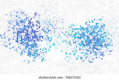 Dark Green, Yellow vector low poly background. A sample with a polygonal design. Illustration in polygonal style with repeating squares