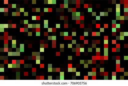 Dark Green, Yellow vector low poly background. A sample with a polygonal design. Illustration in polygonal style with repeating squares