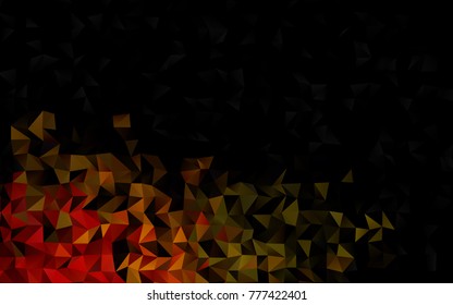 Dark Green, Yellow vector low poly pattern. Brand-new colored illustration in blurry style with gradient. The polygonal design can be used for your web site.