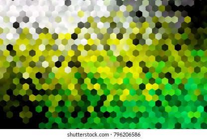 Dark Green, Yellow vector low poly background. A sample with a polygonal design. Low poly illustration, low polygonal background.