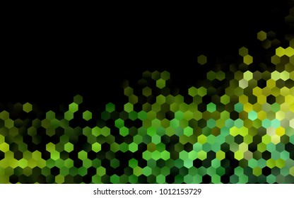 Dark Green, Yellow vector modern geometrical abstract background. Texture, brand-new background. Geometric background in Origami style with gradient. 