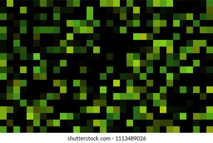 Dark Green, Yellow vector modern geometrical background. Abstract template. Geometric pattern in square style with gradient.