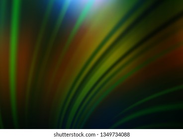 Dark Green, Yellow vector modern elegant background. A completely new color illustration in a bokeh style. A new texture for your design.