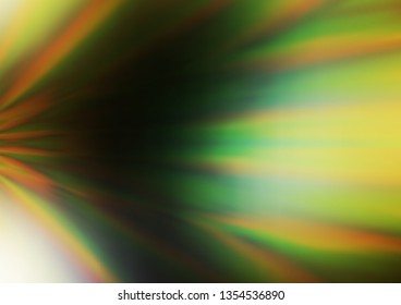 Dark Green, Yellow vector modern bokeh pattern. Colorful abstract illustration with gradient. Brand new style for your business design.