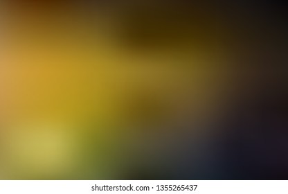 Dark Green, Yellow vector modern elegant background. New colored illustration in blur style with gradient. New style for your business design.
