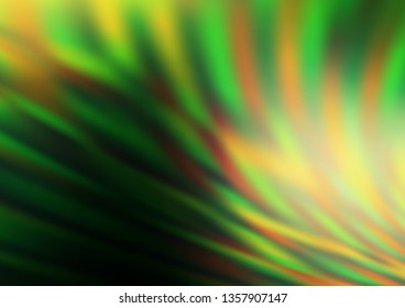 Dark Green, Yellow vector modern elegant background. Colorful abstract illustration with gradient. Brand new style for your business design.