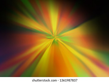 Dark Green, Yellow vector modern elegant background. Creative illustration in halftone style with gradient. Brand new style for your business design.