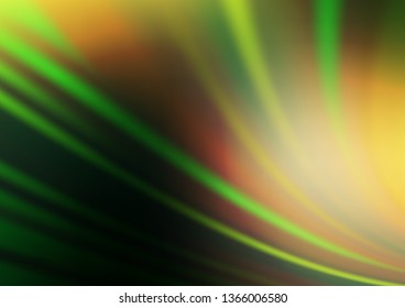 Dark Green, Yellow vector modern elegant background. Glitter abstract illustration with an elegant design. A completely new design for your business.