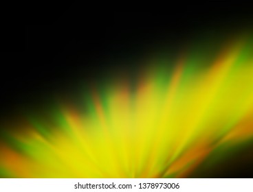 Dark Green, Yellow vector modern bokeh pattern. A completely new color illustration in a bokeh style. The template can be used for your brand book.