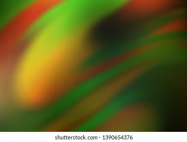 Dark Green, Yellow vector modern elegant background. A completely new color illustration in a bokeh style. Brand new design for your business.