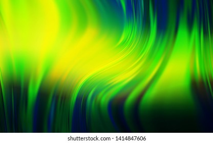 Dark Green, Yellow vector modern elegant backdrop. Modern abstract illustration with gradient. The best blurred design for your business.