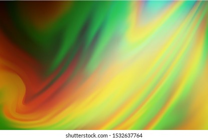 Dark Green, Yellow vector modern elegant background. A completely new colored illustration in blur style. Smart design for your work.