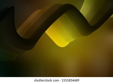 Dark Green, Yellow vector modern elegant background. Colorful illustration in abstract style with gradient. Elegant background for a brand book.