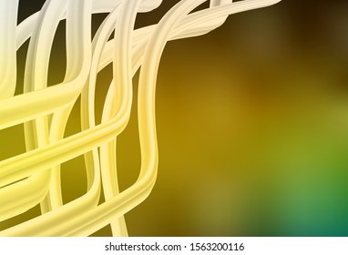 Dark Green, Yellow vector modern elegant layout. Shining colorful illustration in smart style. Background for designs.