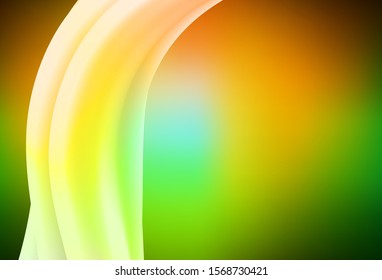 Dark Green, Yellow vector modern elegant background. Creative illustration in halftone style with gradient. Completely new design for your business.