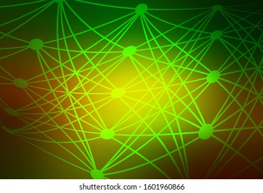 Dark Green, Yellow vector modern elegant layout. Colorful abstract illustration with gradient. New style for your business design.