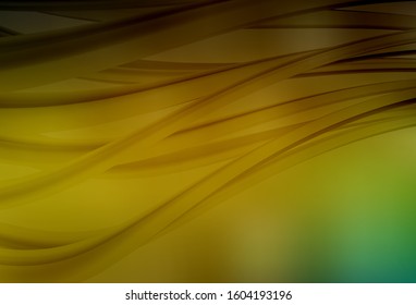 Dark Green, Yellow vector modern elegant backdrop. New colored illustration in blur style with gradient. Background for a cell phone.
