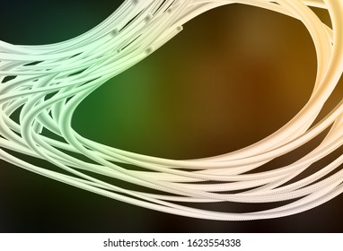 Dark Green, Yellow vector modern elegant layout. Colorful illustration in abstract style with gradient. Smart design for your work.