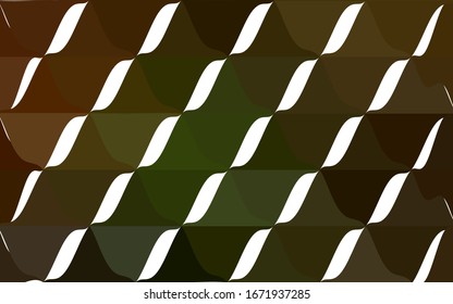 Dark Green, Yellow vector modern geometrical abstract background. Texture, new background. Geometric background in Origami style with gradient.