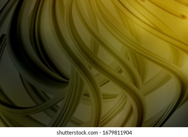 Dunkelgrüne, gelbe Vektorillustration, moderne, elegante Hintergrund. Neue farbige Illustration im unscharfen Stil mit Farbverlauf. Kluges Design für Ihre Arbeit.