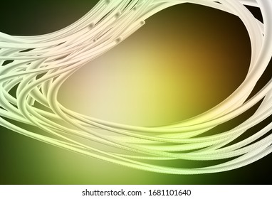 Dark Green, Yellow vector modern elegant layout. Creative illustration in halftone style with gradient. Completely new design for your business.
