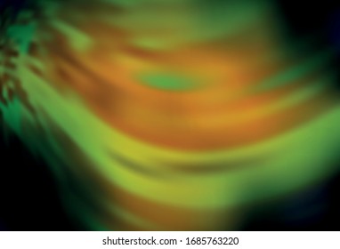 Diseño moderno y elegante vectorial amarillo, verde oscuro. Nueva ilustración de color en estilo borroso con degradado. Antecedentes elegantes para un libro de marca.