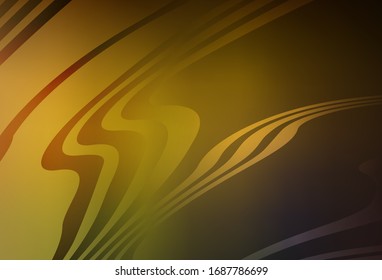 Dark Green, Yellow vector modern elegant background. An elegant bright illustration with gradient. Background for designs.