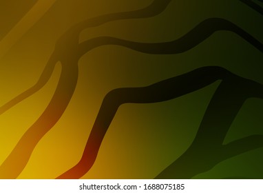 Verde oscuro, el amarillo vectorial moderno y elegante fondo. Ilustración abstracta moderna con degradado. Nuevo diseño para su negocio.