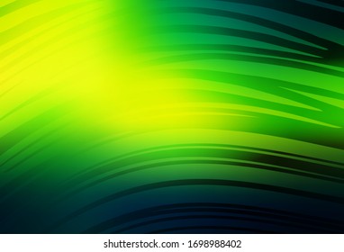 Diseño moderno y elegante vectorial amarillo, verde oscuro. Brillante ilustración colorida de estilo elegante. Fondo para un teléfono móvil.