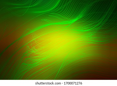 Dark Green, Yellow vector modern elegant layout. Modern abstract illustration with gradient. New style design for your brand book.