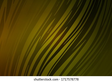Dark Green, Yellow vector modern elegant backdrop. Shining colorful illustration in smart style. Background for a cell phone.