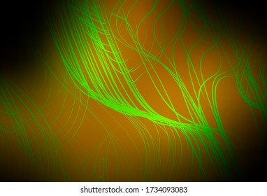 Dark Green, Yellow vector modern elegant background. New colored illustration in blur style with gradient. New style for your business design.