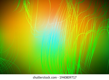 Verde oscuro, amarillo vector moderno y elegante fondo. Una ilustración de color completamente nueva en un estilo borroso. Nuevo diseño de estilo para tu libro de marca.
