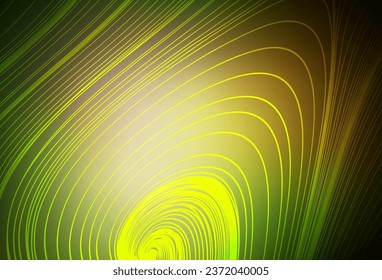 Dark Green, Yellow vector modern elegant background. Creative illustration in halftone style with gradient. Elegant background for a brand book.