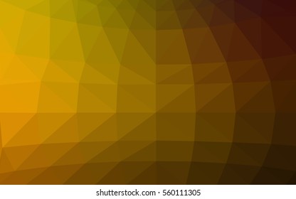 Dark Green Yellow vector modern geometrical abstract background. Texture, seamless background. Geometric background in Origami style with gradient. 