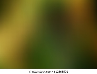 Dark Green, Yellow vector modern elegant abstract background in blurry style with gradient. Brand-new colored template.   