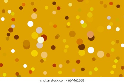 Dark Green, Yellow vector modern geometrical circle abstract background. Dotted texture template. Geometric pattern in halftone style with gradient. 