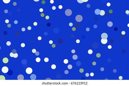 Dark Green, Yellow vector modern geometrical circle abstract background. Dotted texture template. Geometric pattern in halftone style with gradient. 