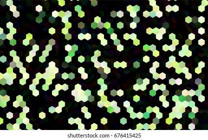 Dark Green, Yellow vector modern geometrical abstract background. Texture, brand-new background. Geometric background in Origami style with gradient. 