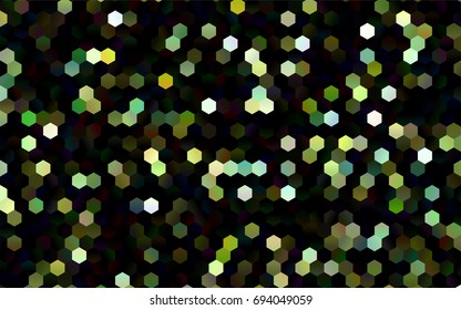 Dark Green, Yellow vector modern geometrical abstract background. Texture, brand-new background. Geometric background in Origami style with gradient. 
