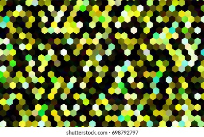 Dark Green, Yellow vector modern geometrical abstract background. Texture, brand-new background. Geometric background in Origami style with gradient. 