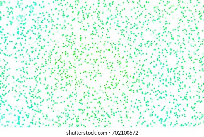 Dark Green, Yellow vector modern geometrical circle abstract background. Dotted texture template. Geometric pattern in halftone style with gradient. 