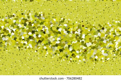 Dark Green, Yellow vector modern geometrical background. Abstract template. Geometric pattern in square style with gradient.