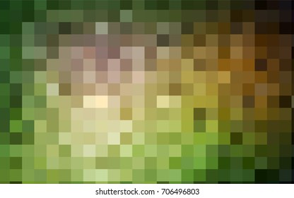 Dark Green, Yellow vector modern geometrical background. Abstract template. Geometric pattern in square style with gradient.