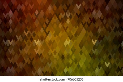 Dark Green, Yellow vector modern geometrical background. Abstract template. Geometric pattern in square style with gradient.