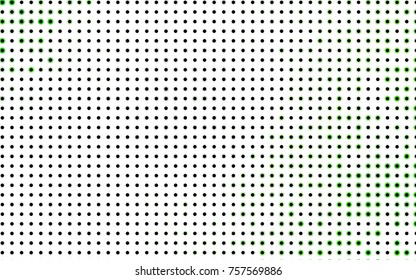 Dark Green, Yellow vector modern geometrical circle abstract background. Dotted texture template. Geometric pattern in halftone style with gradient. 