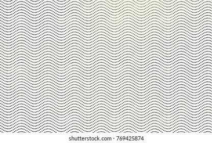 Dark Green, Yellow vector modern geometrical circle abstract background. Dotted texture template. Geometric pattern in halftone style with gradient. 